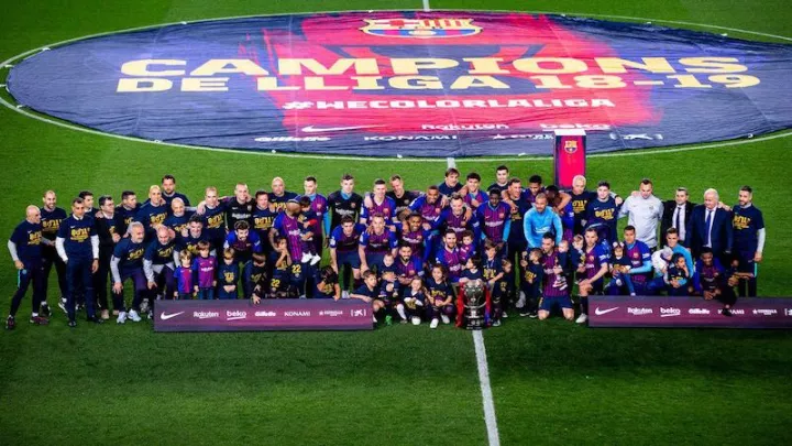 Барселона стала чемпионом Испании, минимально победив Леванте